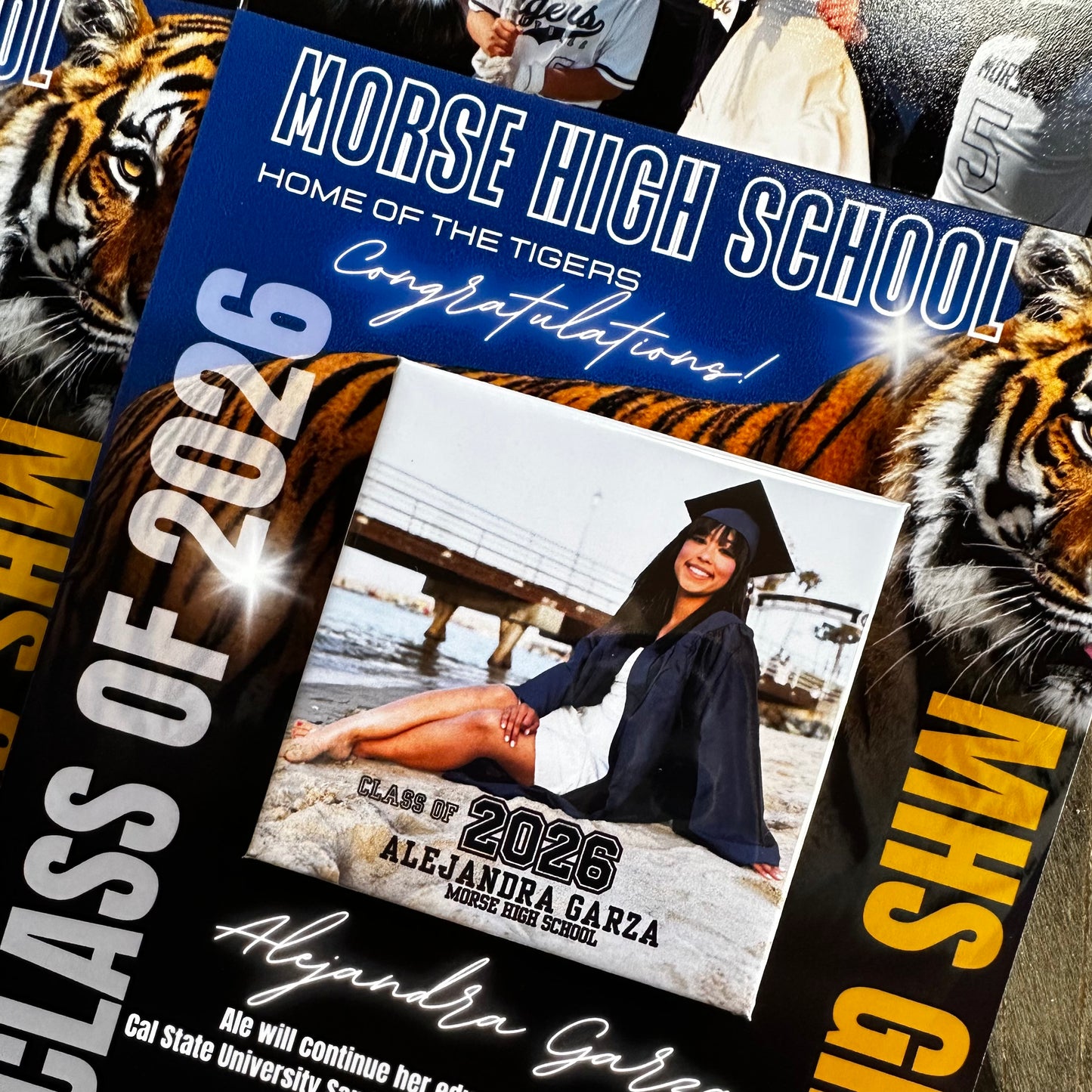 Custom Square Photo Magnets 2.5"x2.5" (63.5x63.5mm)