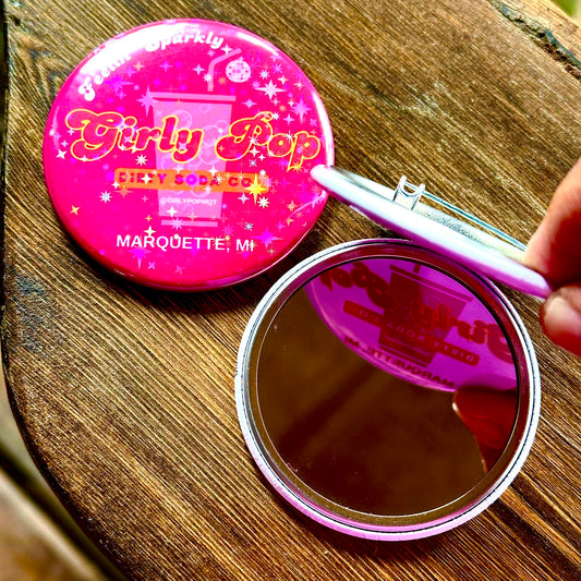 Custom Round 2.25" Photo Mirror