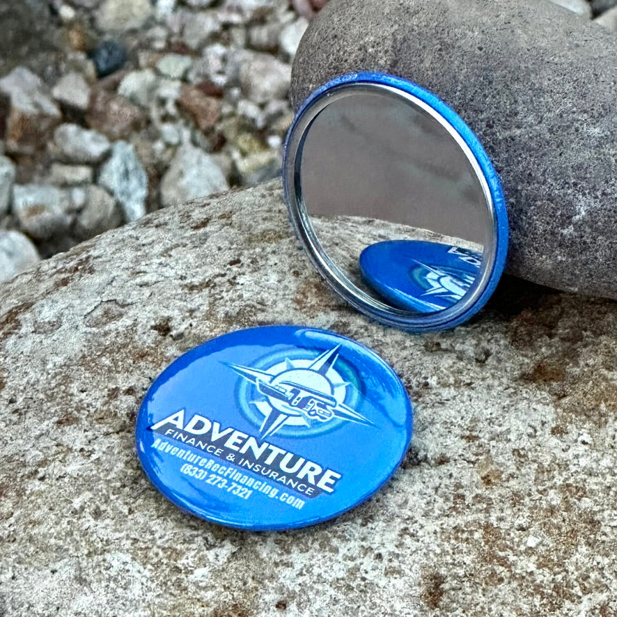 Custom Round 2.25" Photo Mirror