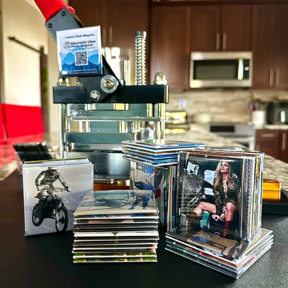 Custom Square Photo Magnets 2.5"x2.5" (63.5x63.5mm)