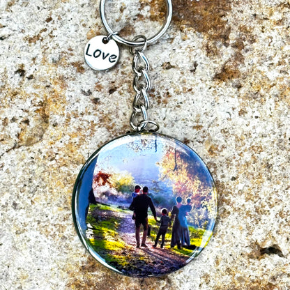 Custom Round 2.25" Photo Keychain