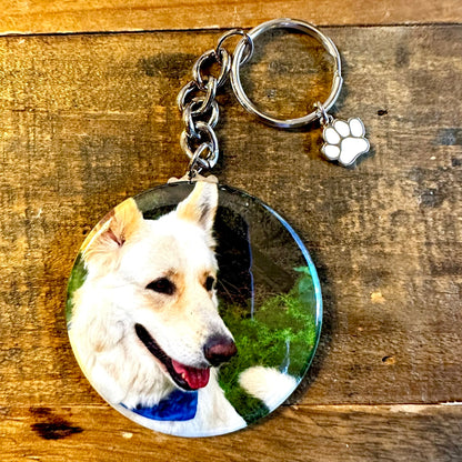 Custom Round 2.25" Photo Keychain