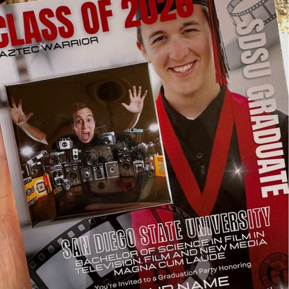 Custom Square Photo Magnets 2.5"x2.5" (63.5x63.5mm)