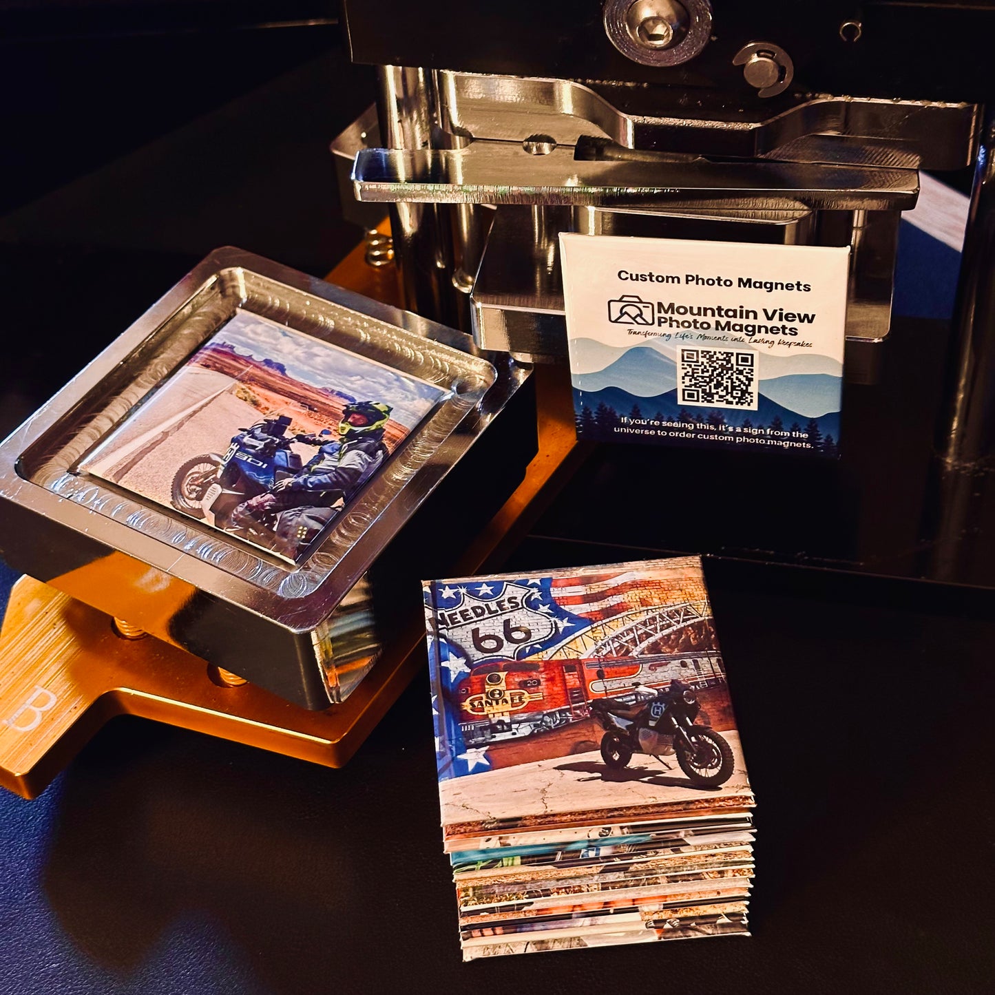 Custom Square Photo Magnets 2.5"x2.5" (63.5x63.5mm)