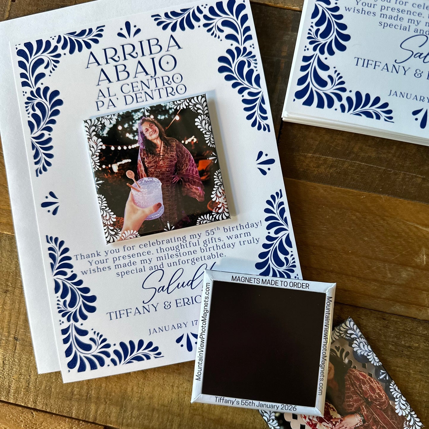 Custom Square Photo Magnets 2.5"x2.5" (63.5x63.5mm)