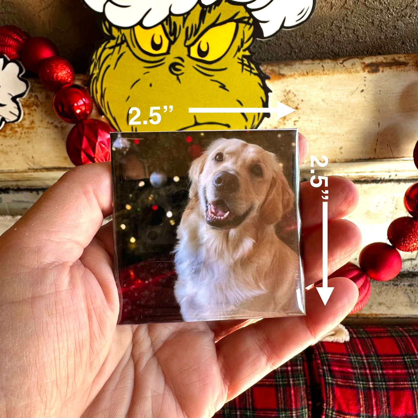 Custom Square Photo Magnets 2.5"x2.5" (63.5x63.5mm)