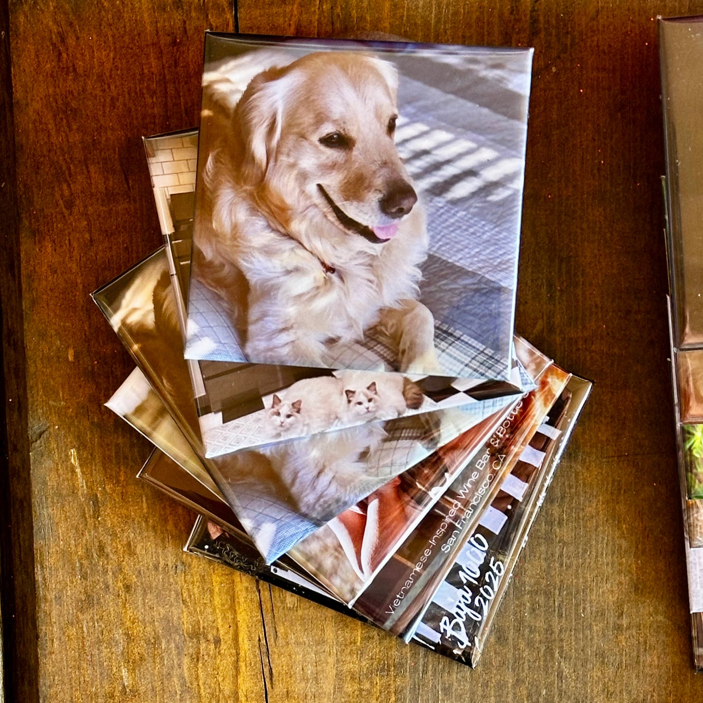 Custom Square Photo Magnets 2.5"x2.5" (63.5x63.5mm)